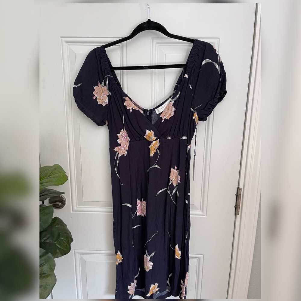 ASTR Blue Floral Dress